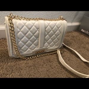Small white BCBG quilted Handbag/crossbody